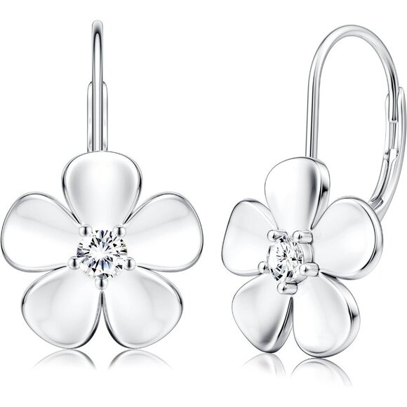 Hypoallergenic 18K Gold Plated Plumeria Flower Earrings - Perfect Gift for Her